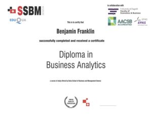 business analytics diploma ssbm