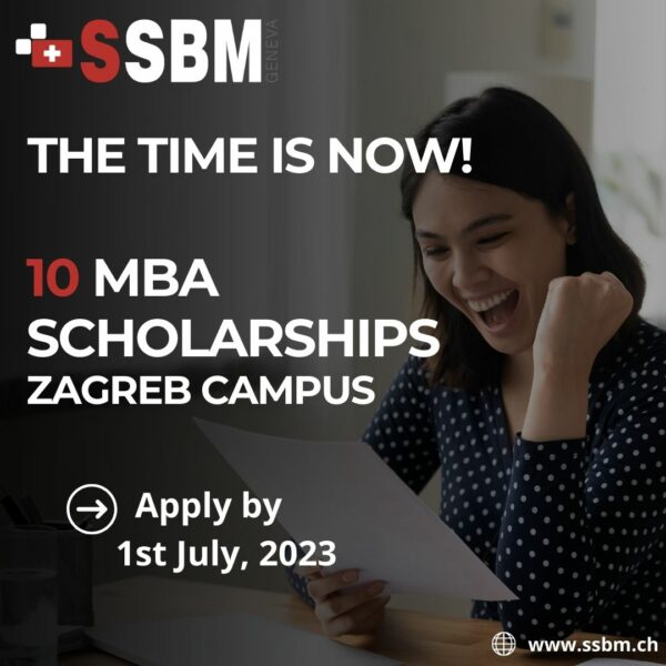 10 MBA SCHOLARSHIPS! - Swiss School Of Business And Management Geneva