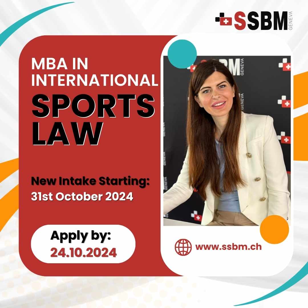 MBA IN INSTERNATIONAL SPORTS LAW