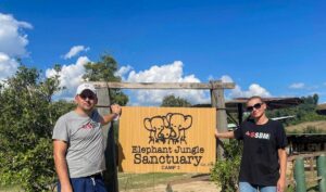 Ivana and Dario Silić at the Elephant Jungle Sanctuary